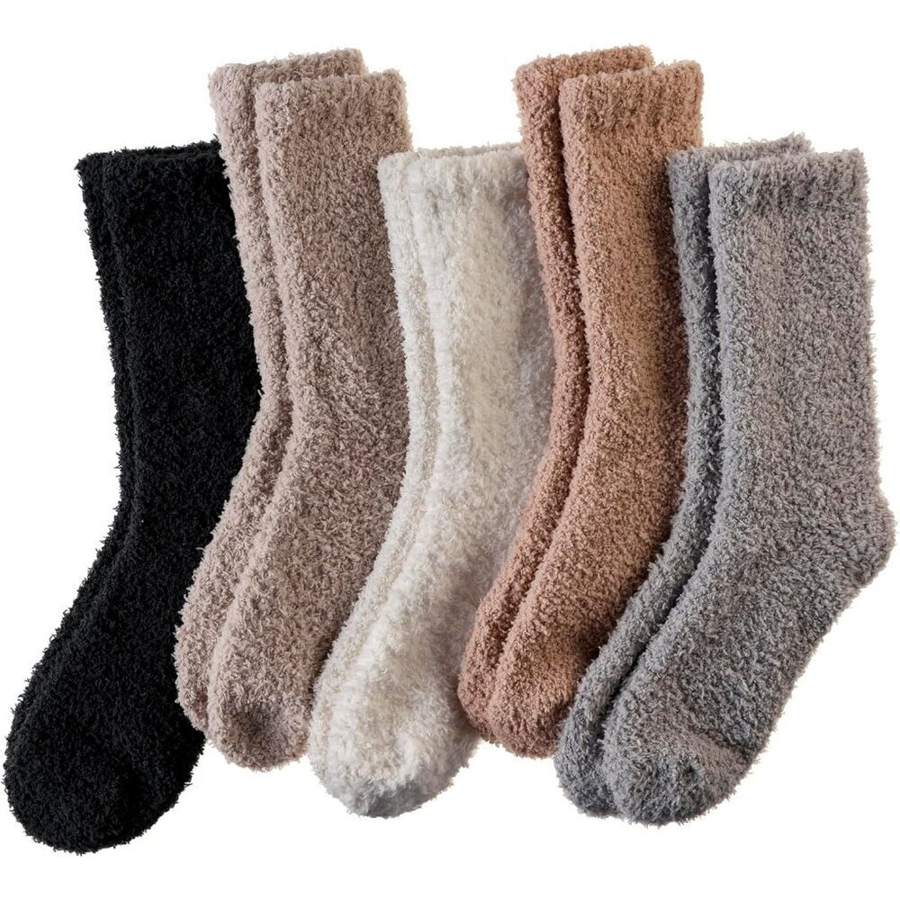 🆕Women Fuzzy Socks Soft Warm Fluffy Sleep Thermal Plush Casual Cozy Home Socks